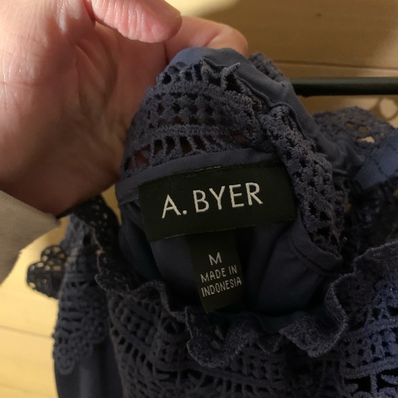 Nwt A.byer off shoulder blue top - Picture 11 of 12